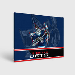 Холст прямоугольный Winnipeg Jets, цвет: 3D-принт