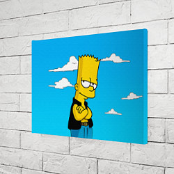 Холст прямоугольный Задумчивый Барт, цвет: 3D-принт — фото 2
