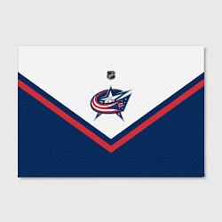 Холст прямоугольный NHL: Columbus Blue Jackets, цвет: 3D-принт — фото 2