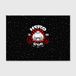 Холст прямоугольный Hero Gym, цвет: 3D-принт — фото 2