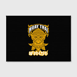 Холст прямоугольный Muay Thai Fighter, цвет: 3D-принт — фото 2