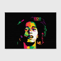 Холст прямоугольный Боб Марли: фан-арт, цвет: 3D-принт — фото 2