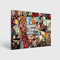 Холст прямоугольный GTA V, цвет: 3D-принт