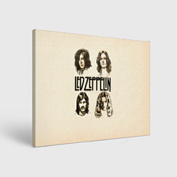 Холст прямоугольный Led Zeppelin Guys, цвет: 3D-принт