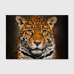 Холст прямоугольный Взгляд ягуара, цвет: 3D-принт — фото 2