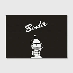Холст прямоугольный Bender Retro, цвет: 3D-принт — фото 2