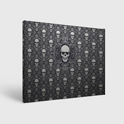 Холст прямоугольный Black Milk: Skulls, цвет: 3D-принт