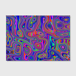 Холст прямоугольный Цветная текстура 5, цвет: 3D-принт — фото 2