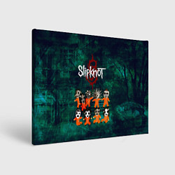 Холст прямоугольный Группа Slipknot, цвет: 3D-принт