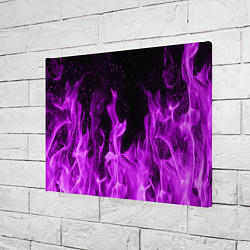 Холст прямоугольный Фиолетовый огонь, цвет: 3D-принт — фото 2