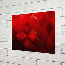 Холст прямоугольный Red squares, цвет: 3D-принт — фото 2