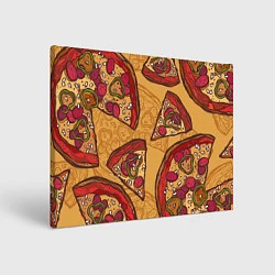 Холст прямоугольный Пицца, цвет: 3D-принт