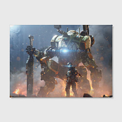 Холст прямоугольный Titanfall: Attack Robots, цвет: 3D-принт — фото 2