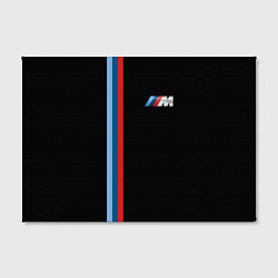 Холст прямоугольный BMW BLACK COLLECTION БМВ, цвет: 3D-принт — фото 2