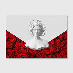 Холст прямоугольный Унисекс / Snake roses girl, цвет: 3D-принт — фото 2