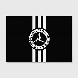 Холст прямоугольный Mercedes-Benz Black, цвет: 3D-принт — фото 2