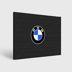 Холст прямоугольный BMW CARBON БМВ КАРБОН, цвет: 3D-принт