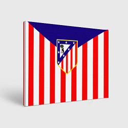 Холст прямоугольный FC Atletico Madrid, цвет: 3D-принт