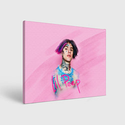 Холст прямоугольный Lil Peep: Pink Style, цвет: 3D-принт