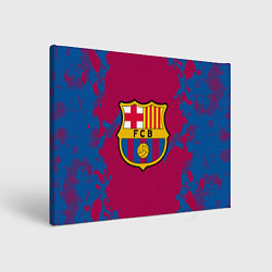Холст прямоугольный FC Barcelona: Purple & Blue, цвет: 3D-принт