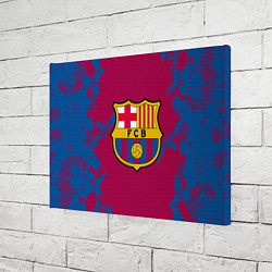 Холст прямоугольный FC Barcelona: Purple & Blue, цвет: 3D-принт — фото 2