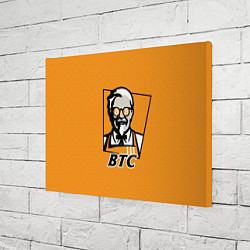 Холст прямоугольный BTC vs KFC, цвет: 3D-принт — фото 2