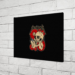 Холст прямоугольный Metallica Skull, цвет: 3D-принт — фото 2