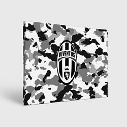 Холст прямоугольный FC Juventus: Camouflage, цвет: 3D-принт