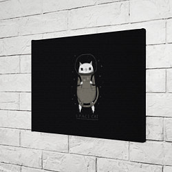 Холст прямоугольный Space Cat, цвет: 3D-принт — фото 2