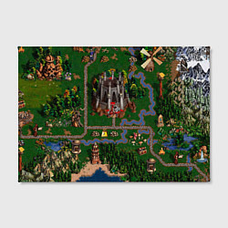 Холст прямоугольный Heroes III: Map, цвет: 3D-принт — фото 2