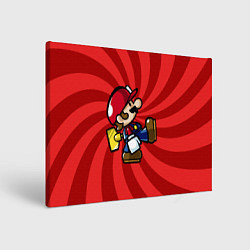 Холст прямоугольный Super Mario: Red Illusion, цвет: 3D-принт