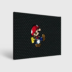 Холст прямоугольный Super Mario: Black Brick, цвет: 3D-принт