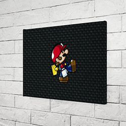 Холст прямоугольный Super Mario: Black Brick, цвет: 3D-принт — фото 2
