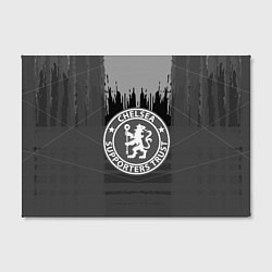 Холст прямоугольный FC Chelsea: Grey Abstract, цвет: 3D-принт — фото 2