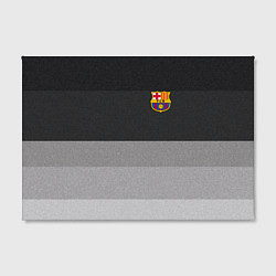 Холст прямоугольный ФК Барселона: Серый стиль, цвет: 3D-принт — фото 2