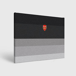 Холст прямоугольный ФК Арсенал: Серый стиль, цвет: 3D-принт