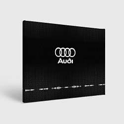 Холст прямоугольный Audi: Black Abstract, цвет: 3D-принт