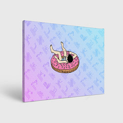 Холст прямоугольный Donut Swim, цвет: 3D-принт