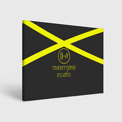 Холст прямоугольный Twenty One Pilots: Yellow Lines, цвет: 3D-принт