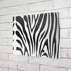 Холст прямоугольный Африканская зебра, цвет: 3D-принт — фото 2