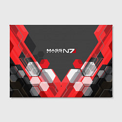 Холст прямоугольный Mass Effect: N7 Soldier, цвет: 3D-принт — фото 2
