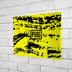 Холст прямоугольный PUBG: Yellow Stained, цвет: 3D-принт — фото 2