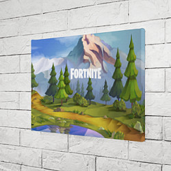 Холст прямоугольный Fortnite: Forest View, цвет: 3D-принт — фото 2
