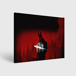 Холст прямоугольный Dead by Daylight, цвет: 3D-принт