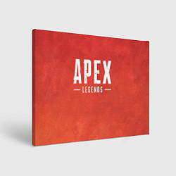 Холст прямоугольный Apex Legends: Red Logo, цвет: 3D-принт