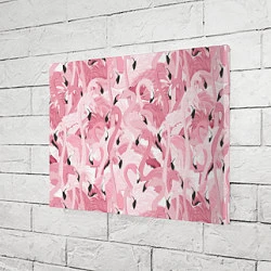 Холст прямоугольный Розовый фламинго, цвет: 3D-принт — фото 2