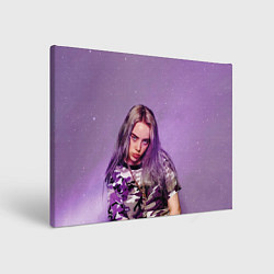 Холст прямоугольный Billie Eilish: Violet Fashion, цвет: 3D-принт