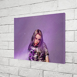 Холст прямоугольный Billie Eilish: Violet Fashion, цвет: 3D-принт — фото 2