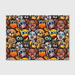 Холст прямоугольный Веселые собаки, цвет: 3D-принт — фото 2