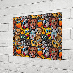 Холст прямоугольный Веселые собаки, цвет: 3D-принт — фото 2